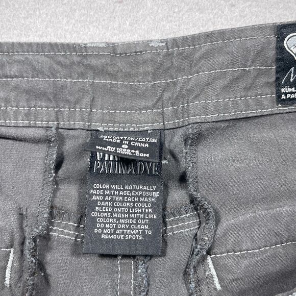 KÜHL Patina Dye Cargo Short Womens Size 8 Gray 9″ Inseam Gorp‎ Outdoors - Picture 8 of 11